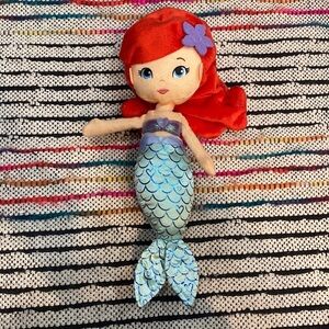 Adorable Little Mermaid Doll Red Hair 13” plush